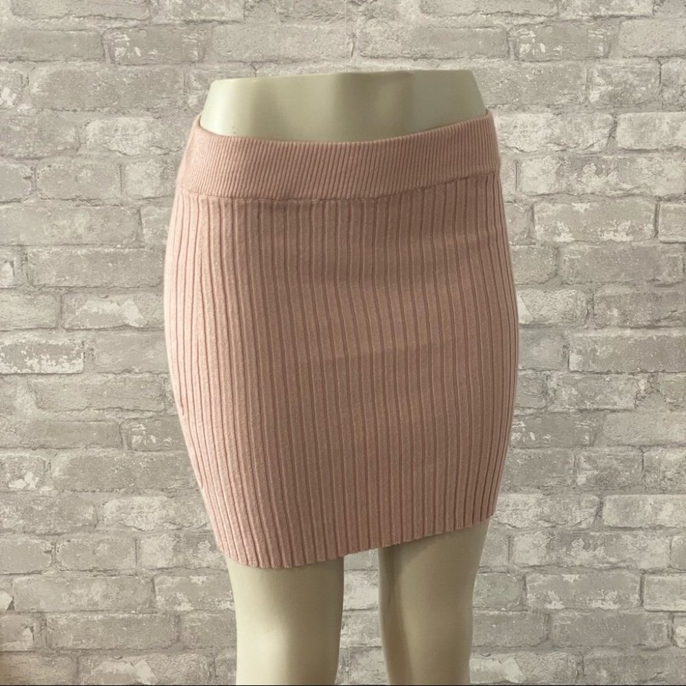 SOLD | Garage Cream Bodycon Mini Skirt - Picture 1 of 16